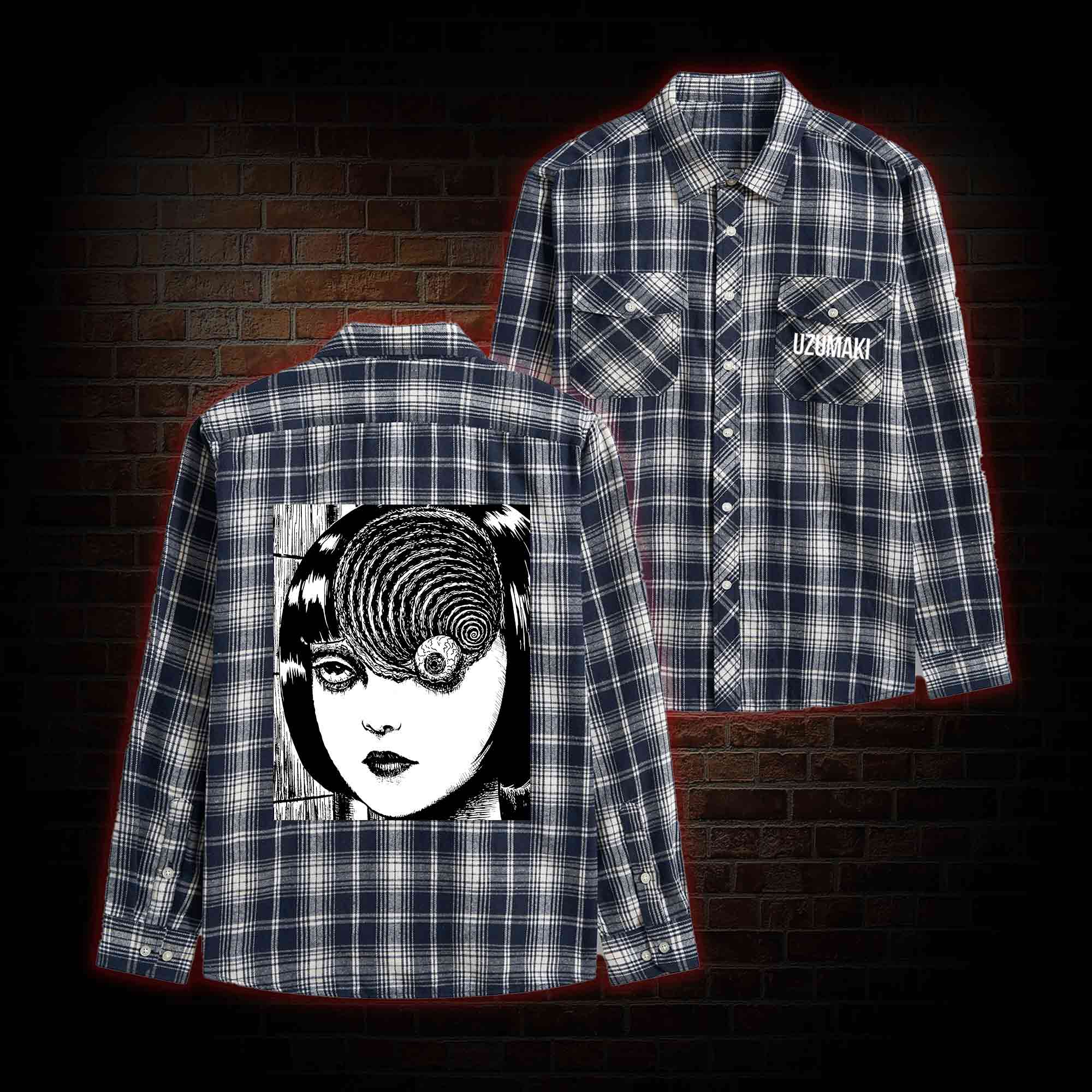 Horror Eyeball Unisex Flannel Shirt