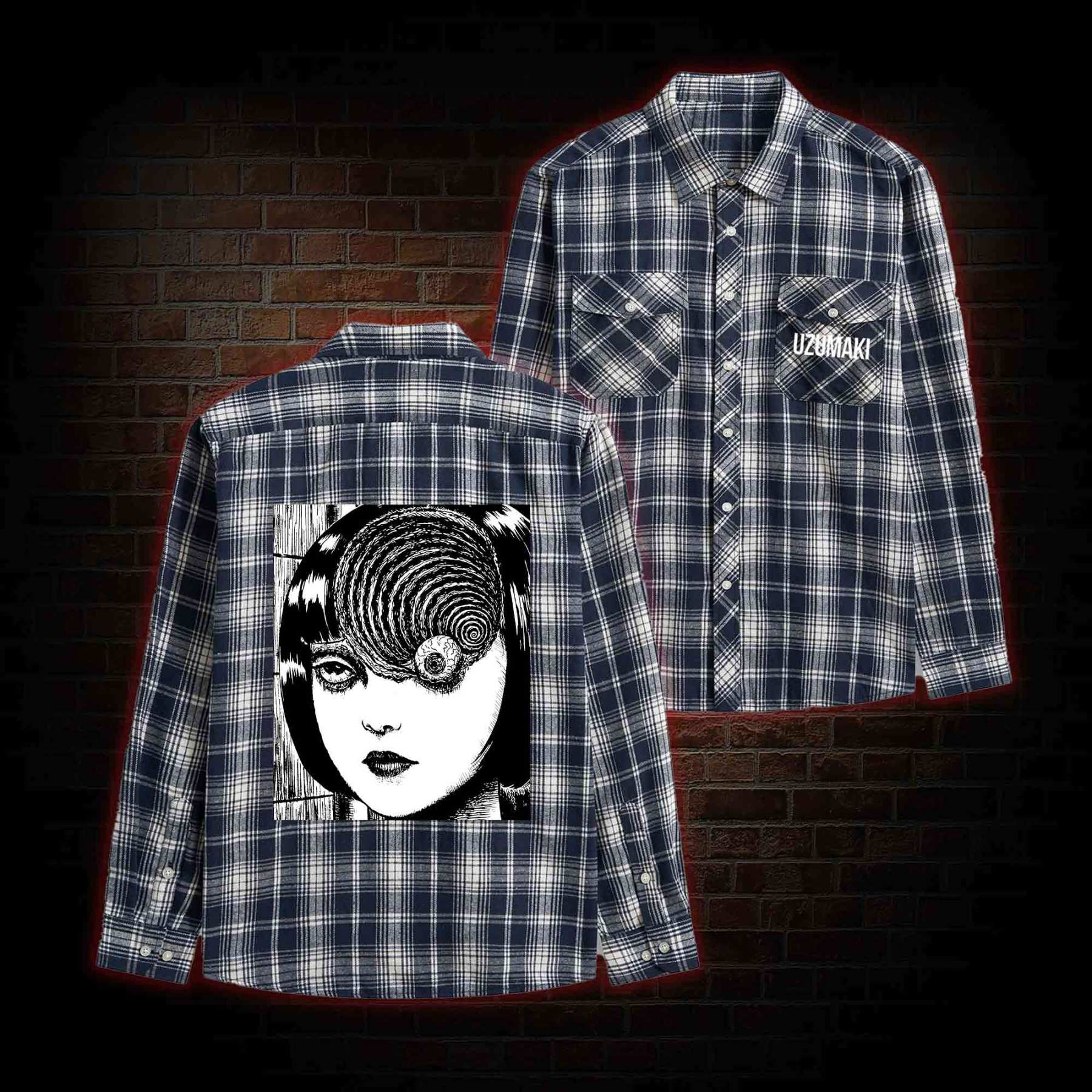 Horror Eyeball Unisex Flannel Shirt