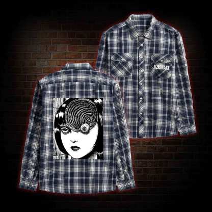 Horror Eyeball Unisex Flannel Shirt