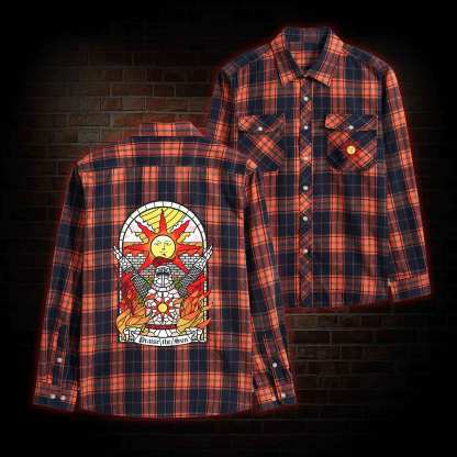 Praise the Sun Unisex Flannel Shirt