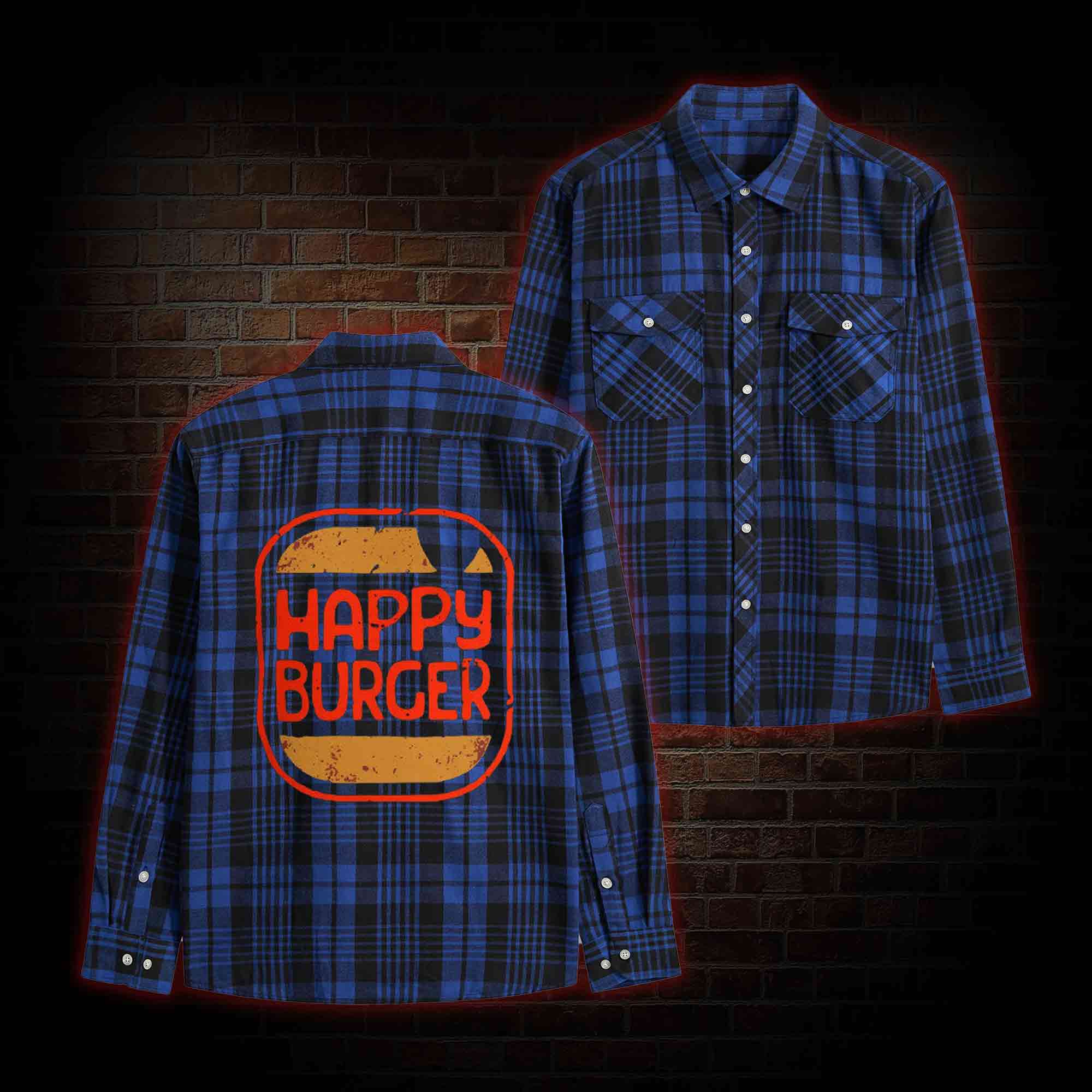 Burger Unisex Flannel Shirt