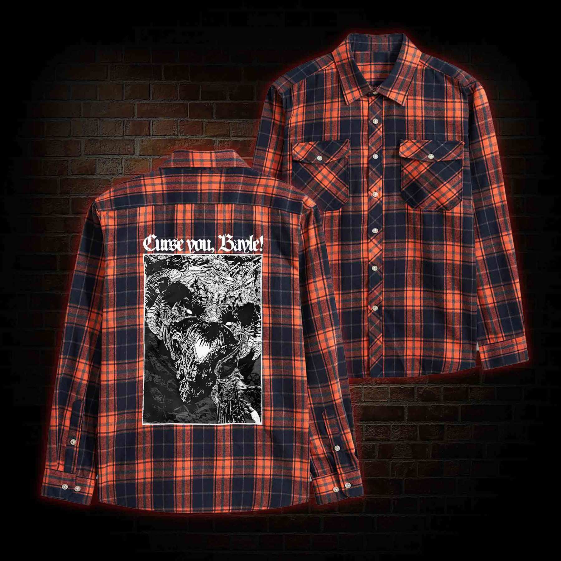 Curse You Bayle! Flannel Shirt