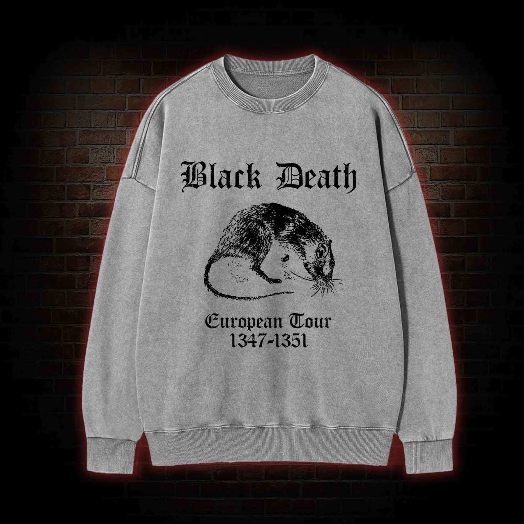 Black Death Washed Sweatshirt