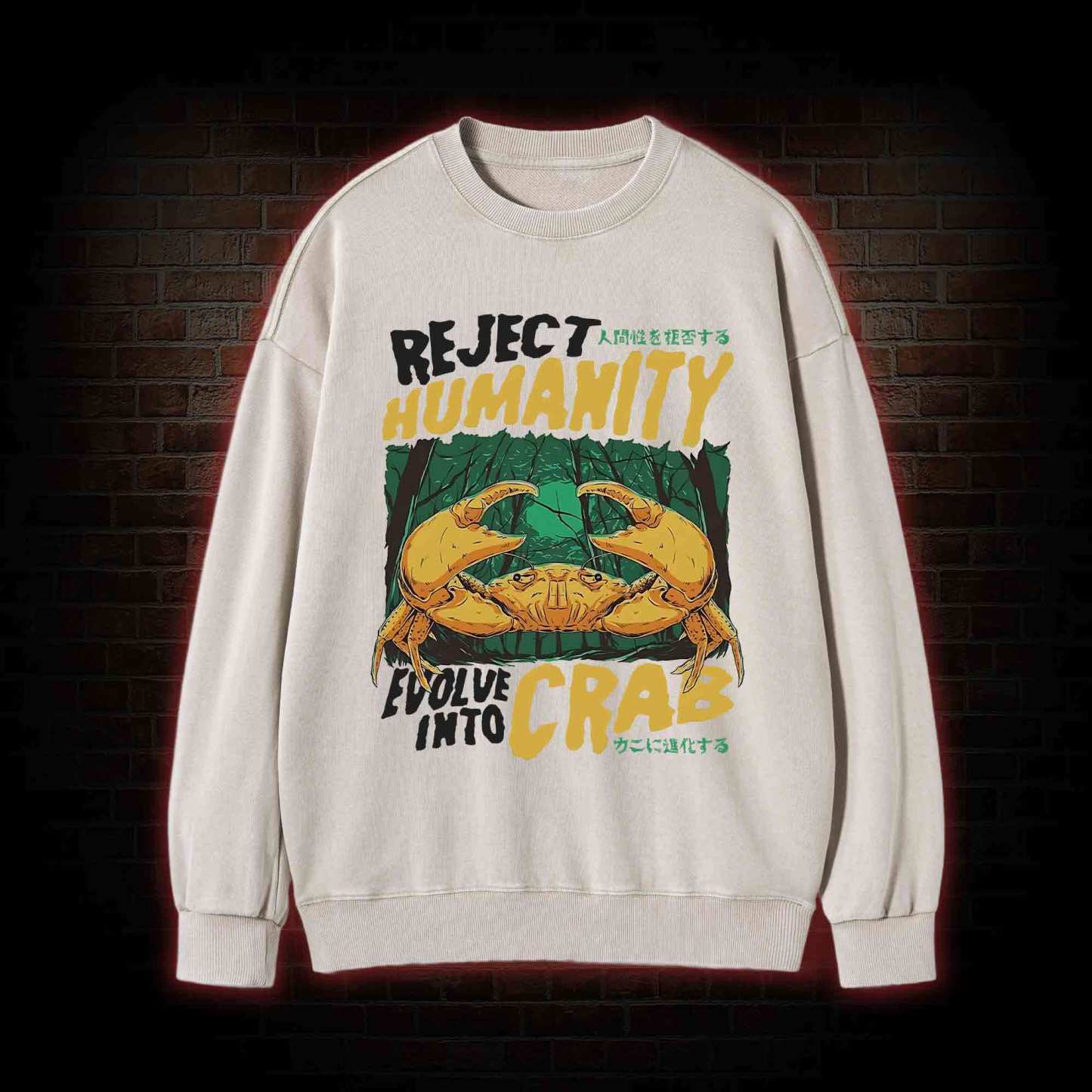 Reject Humanity Crab Washed Sweatshirt