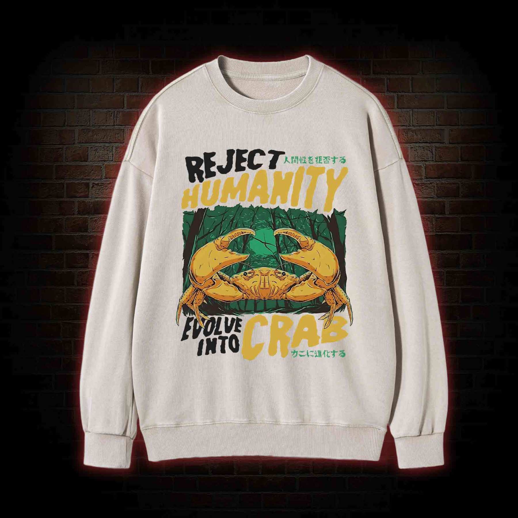 Reject Humanity Crab Washed Sweatshirt