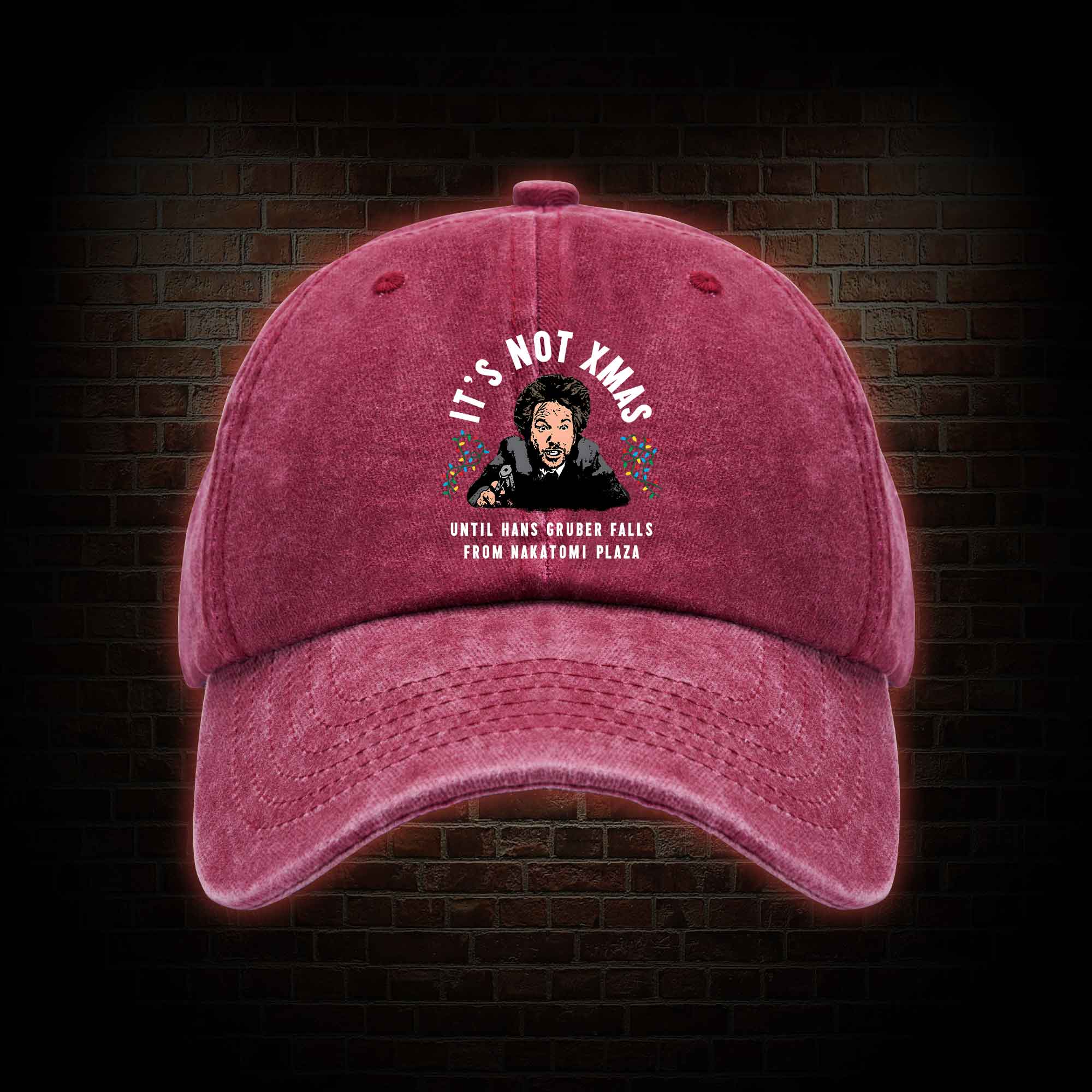 It's Not Xmas Washed Vintage Baseball Cap