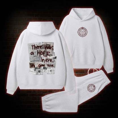 There Was a Hole Fleece Hoodie Set