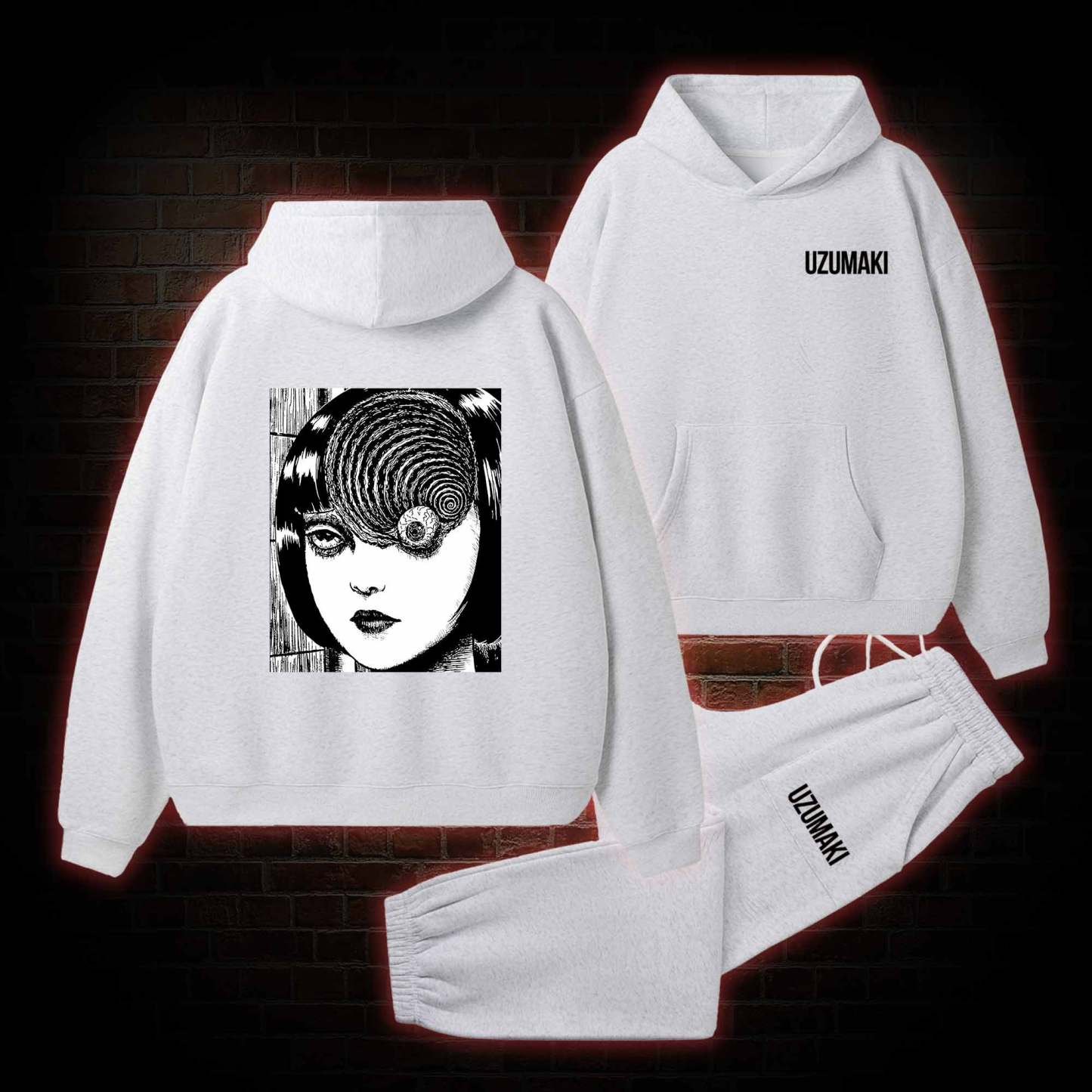 Horror Eyeball Fleece Hoodie Set