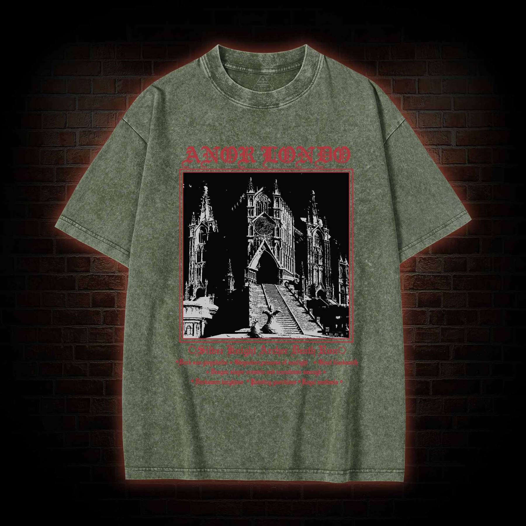 Retro Abandoned Lost City Washed T-shirt