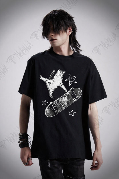 Skateboard Cat T-shirt