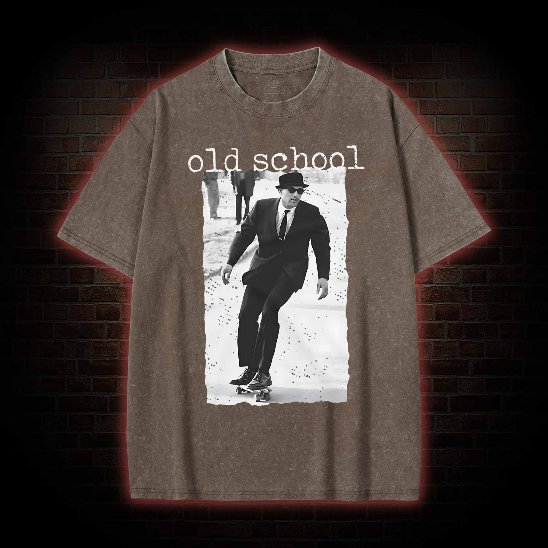 Old School Skateboarding Washed T-shirt
