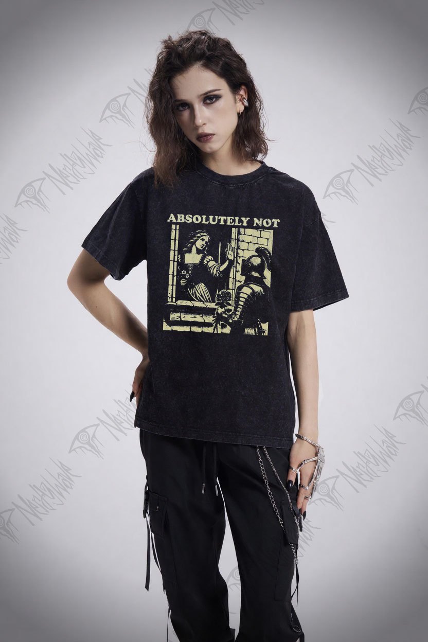 Knightcore Aesthetic Washed T-shirt