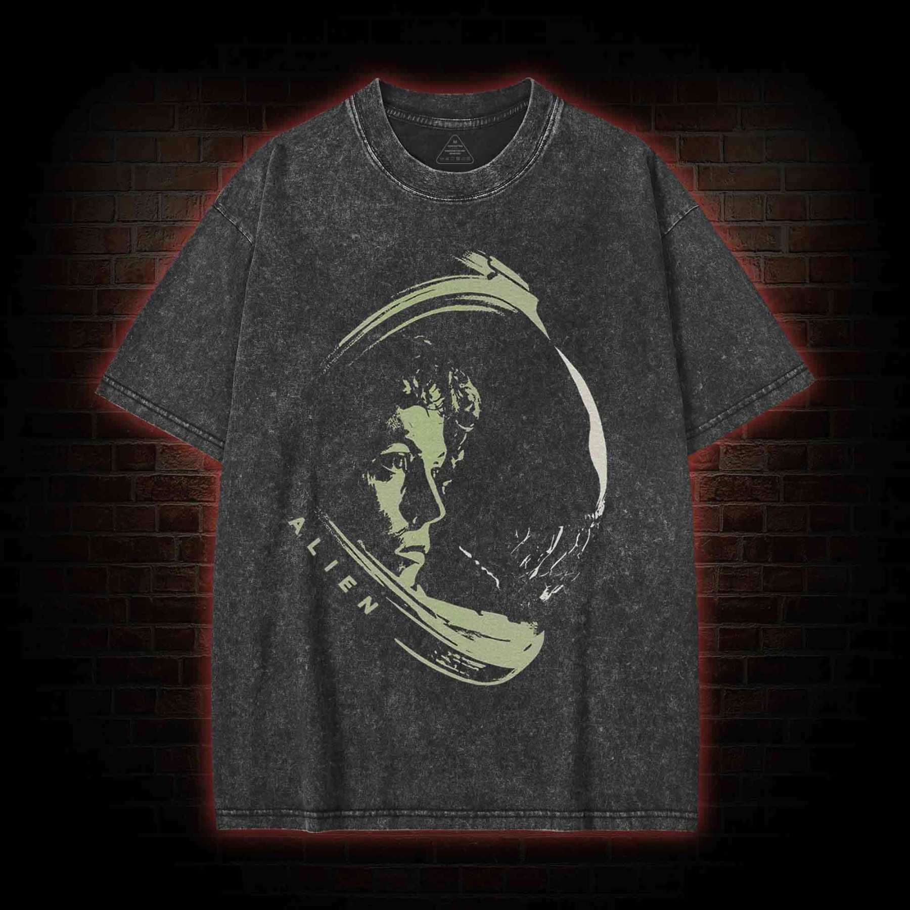 Alien Retro Washed T-shirt