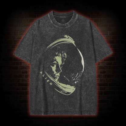 Alien Retro Washed T-shirt