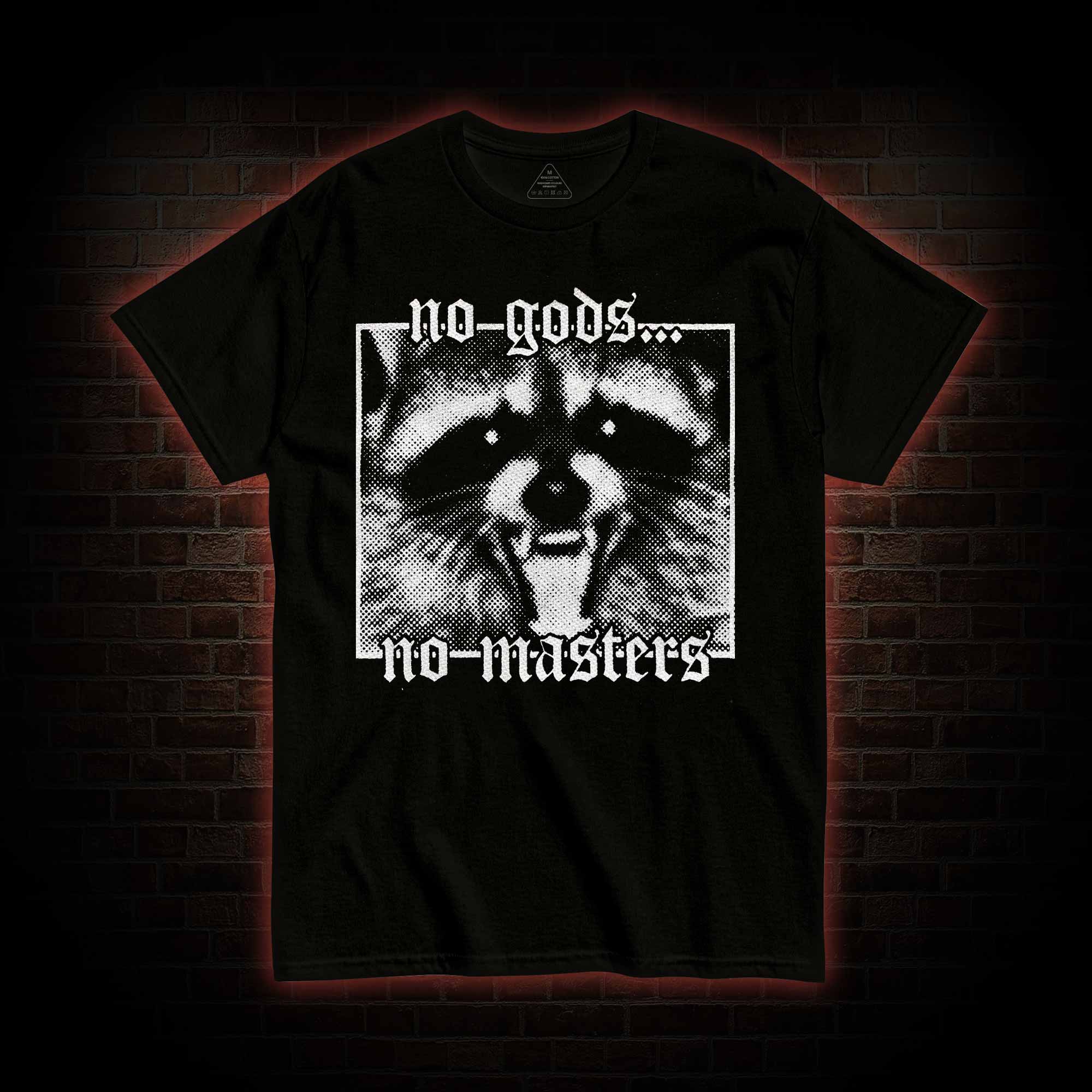 No Gods No Masters Raccoon T-shirt