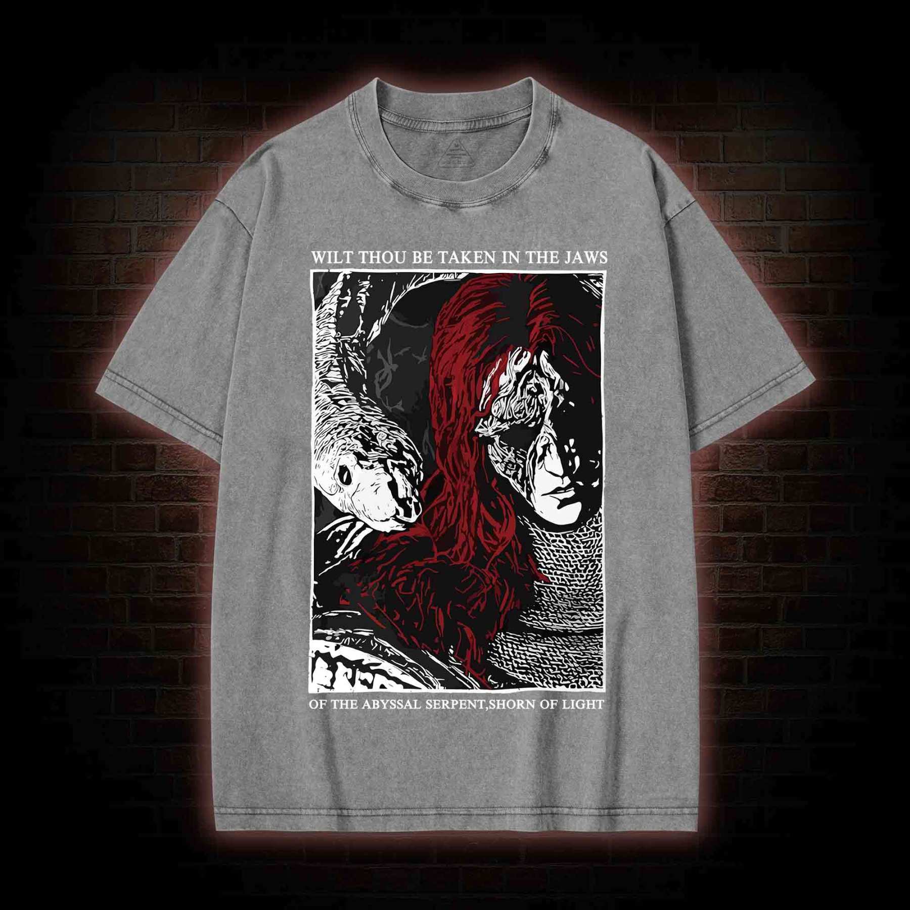 The Abyssal Serpen Washed T-shirt
