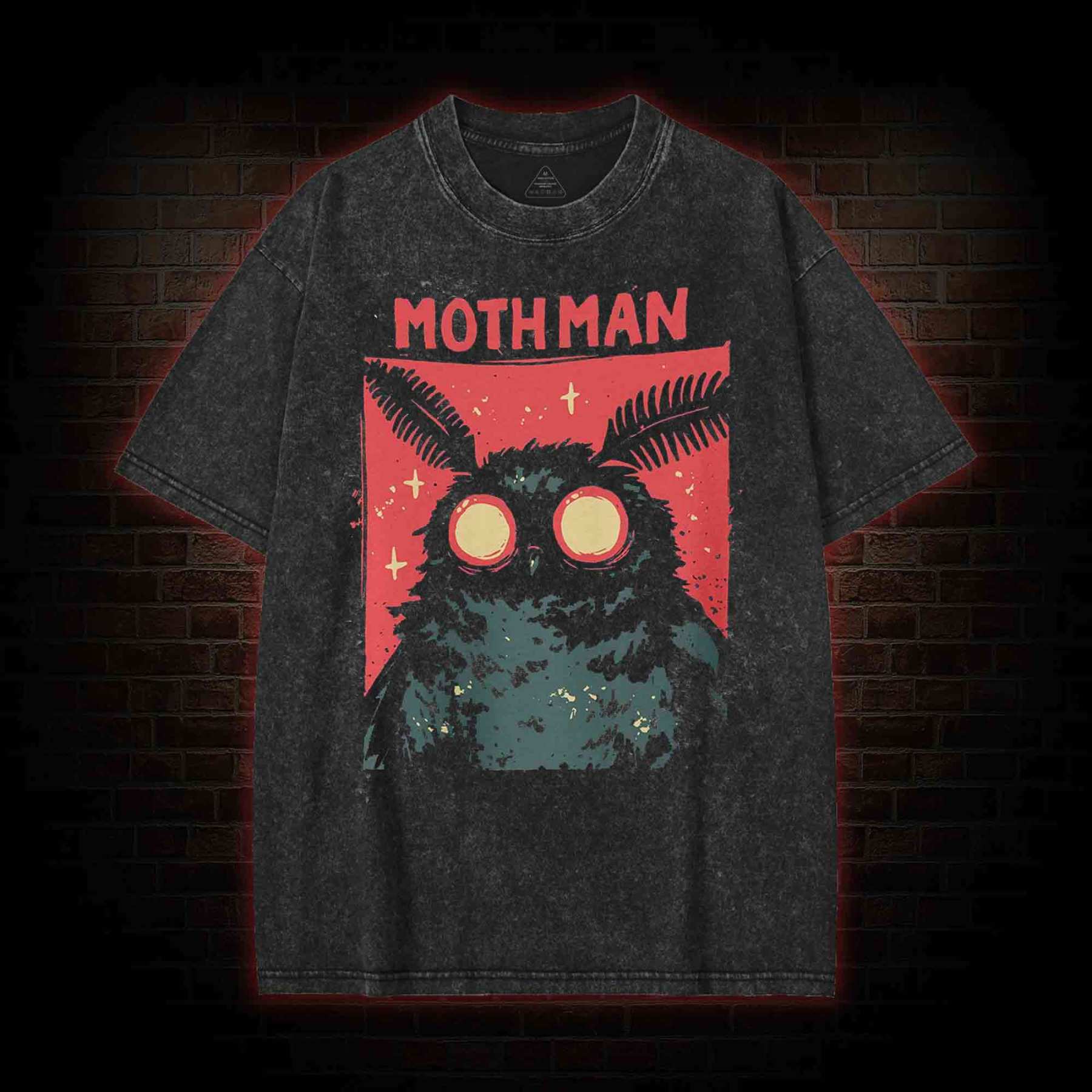 Cryptid Mothman Washed T-shirt