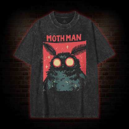 Cryptid Mothman Washed T-shirt