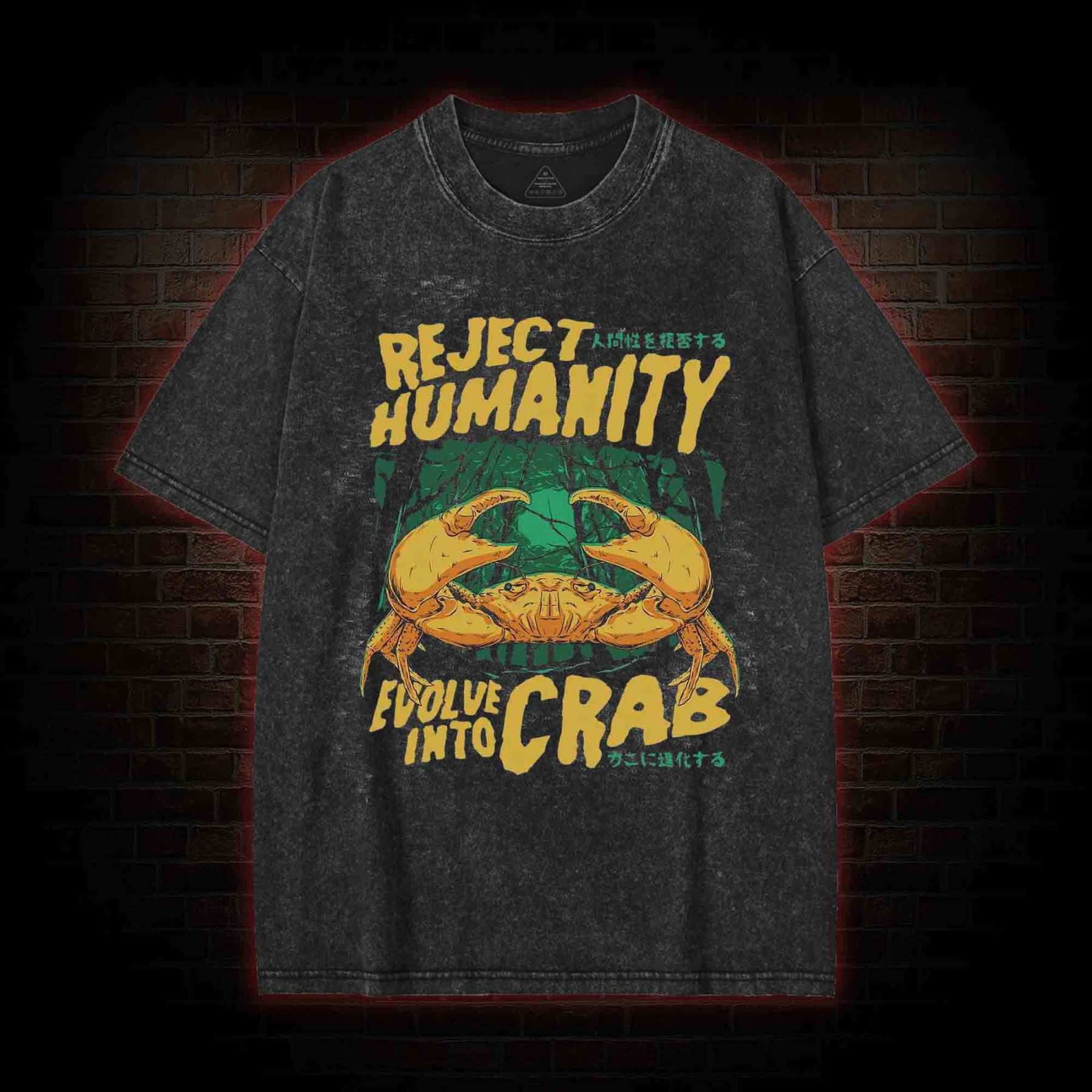 Reject Humanity Crab Washed T-shirt