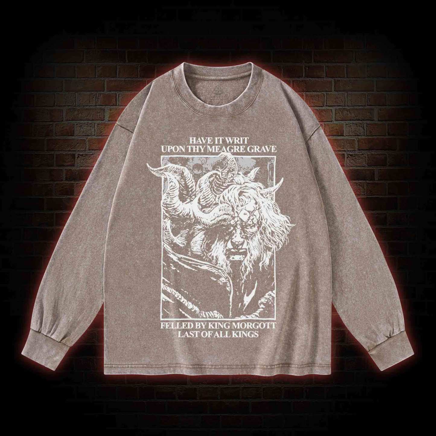 The Omen King Washed Long-Sleeve T-shirt