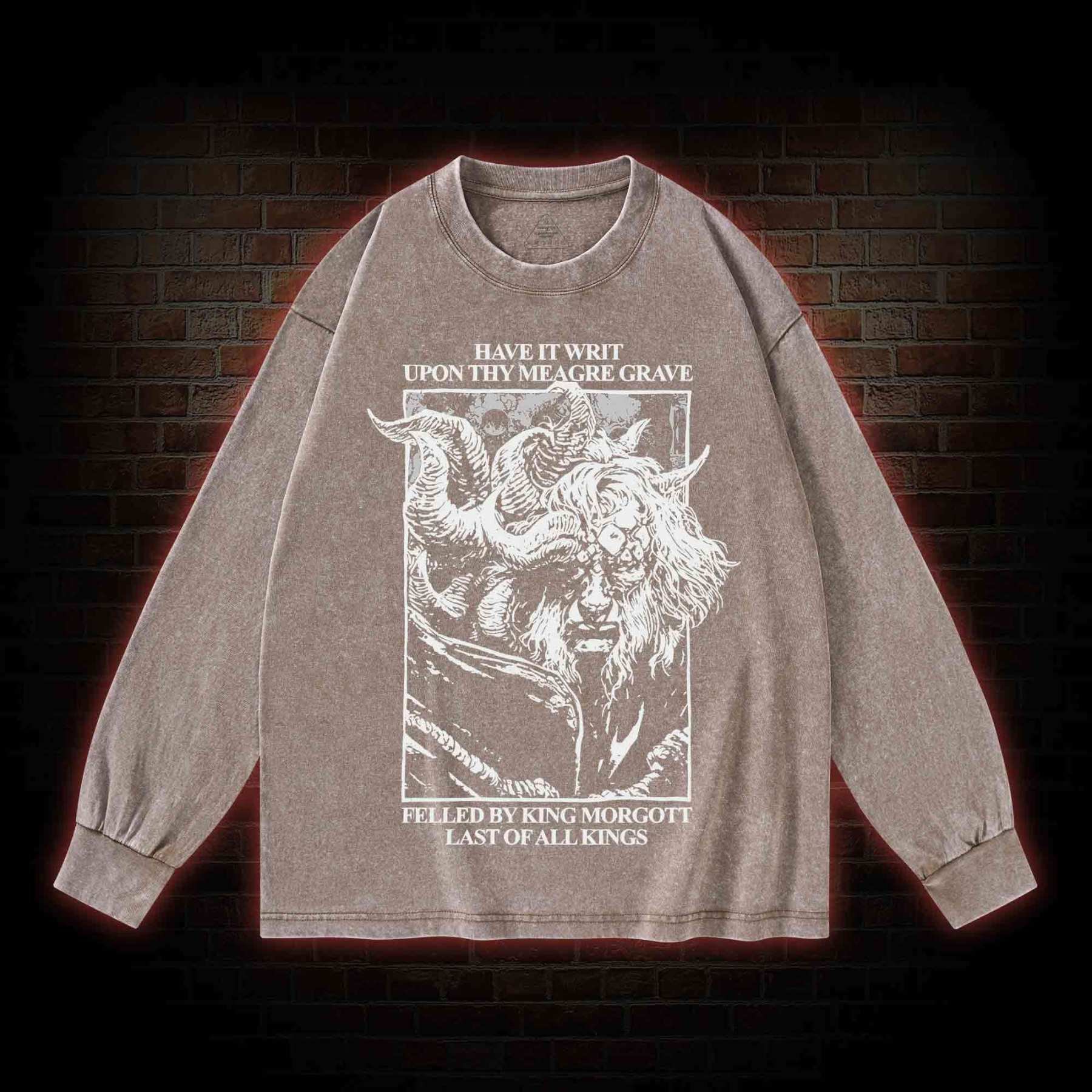 The Omen King Washed Long-Sleeve T-shirt
