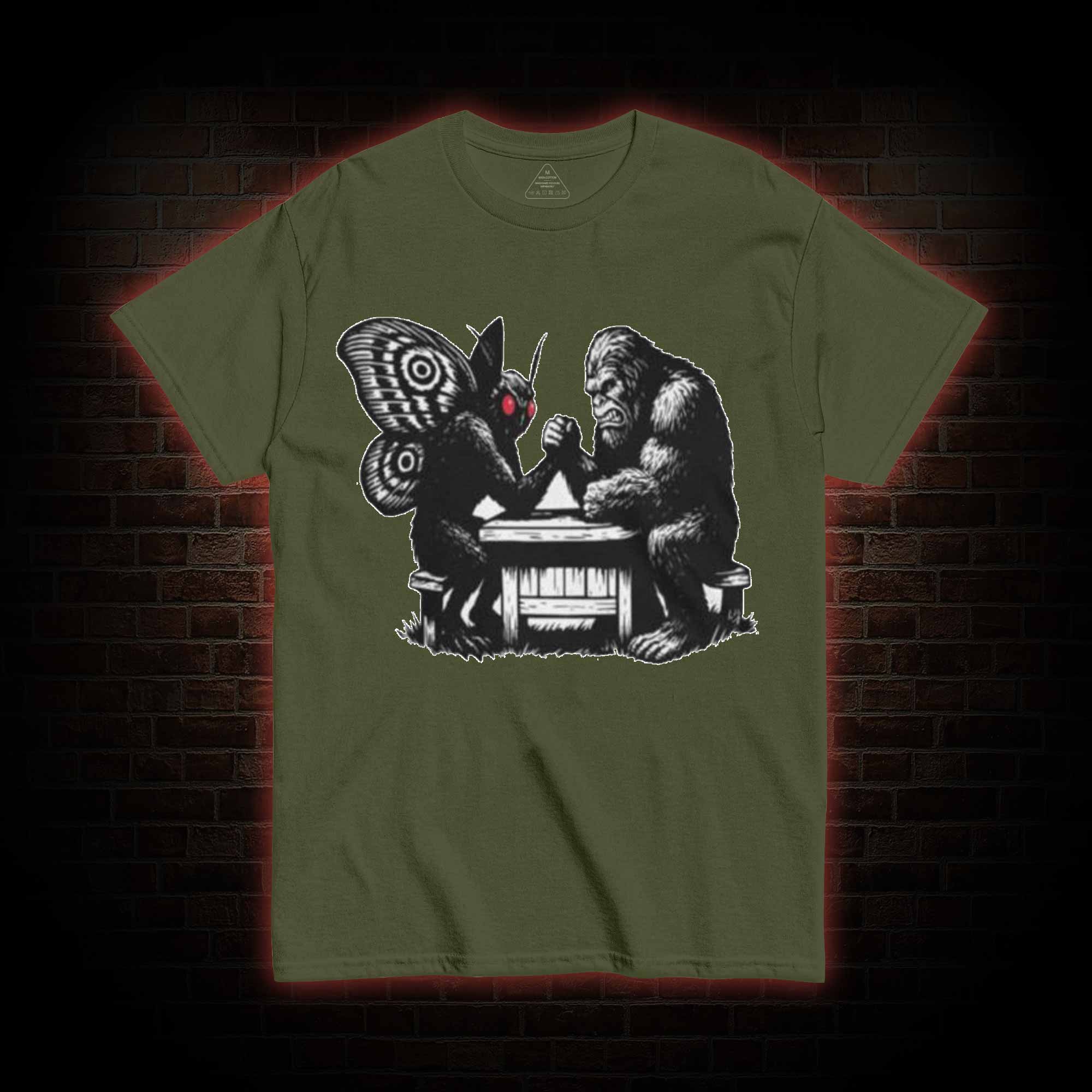 Bigfoot V Mothman T-shirt