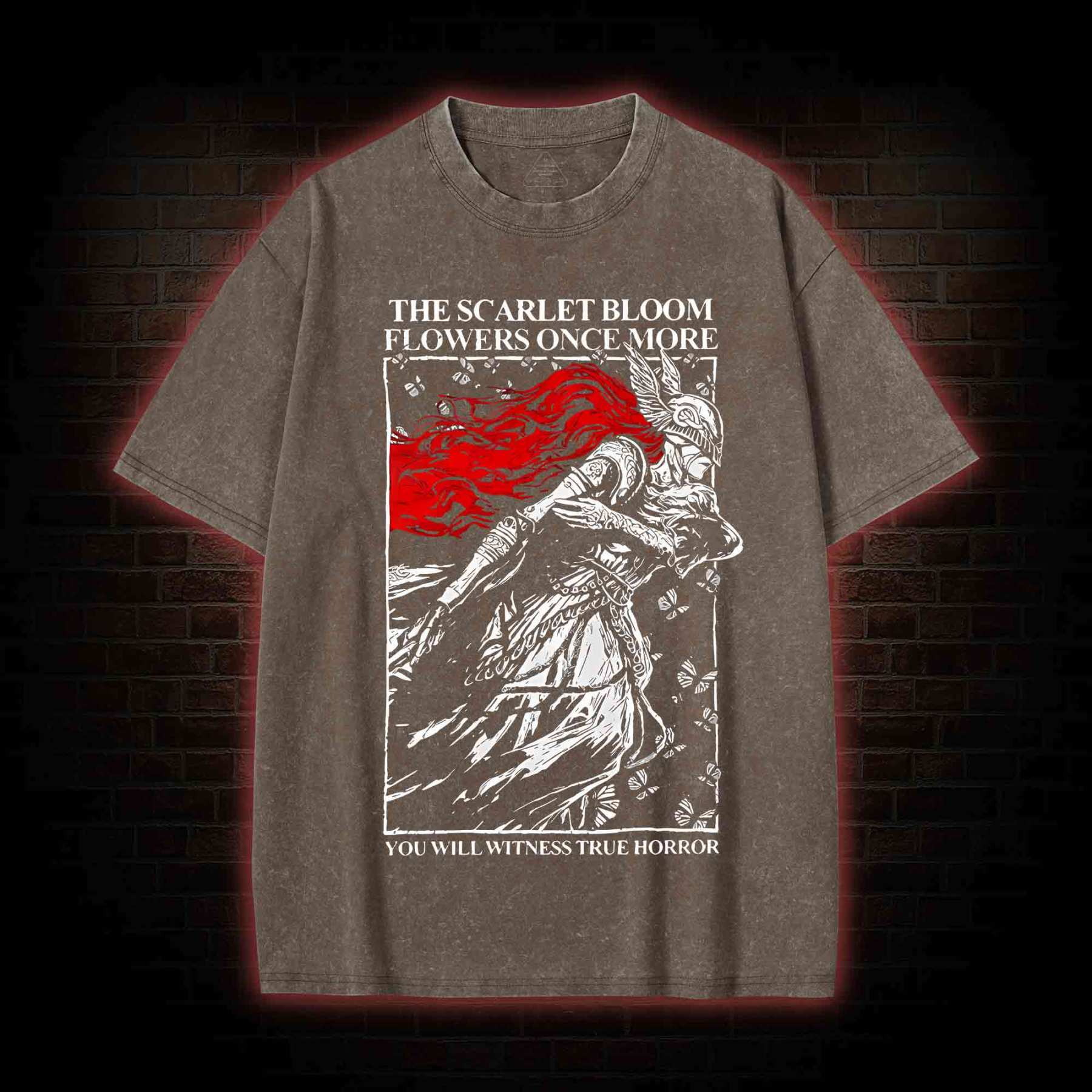 The Scarlet Flowers Washed T-shirt