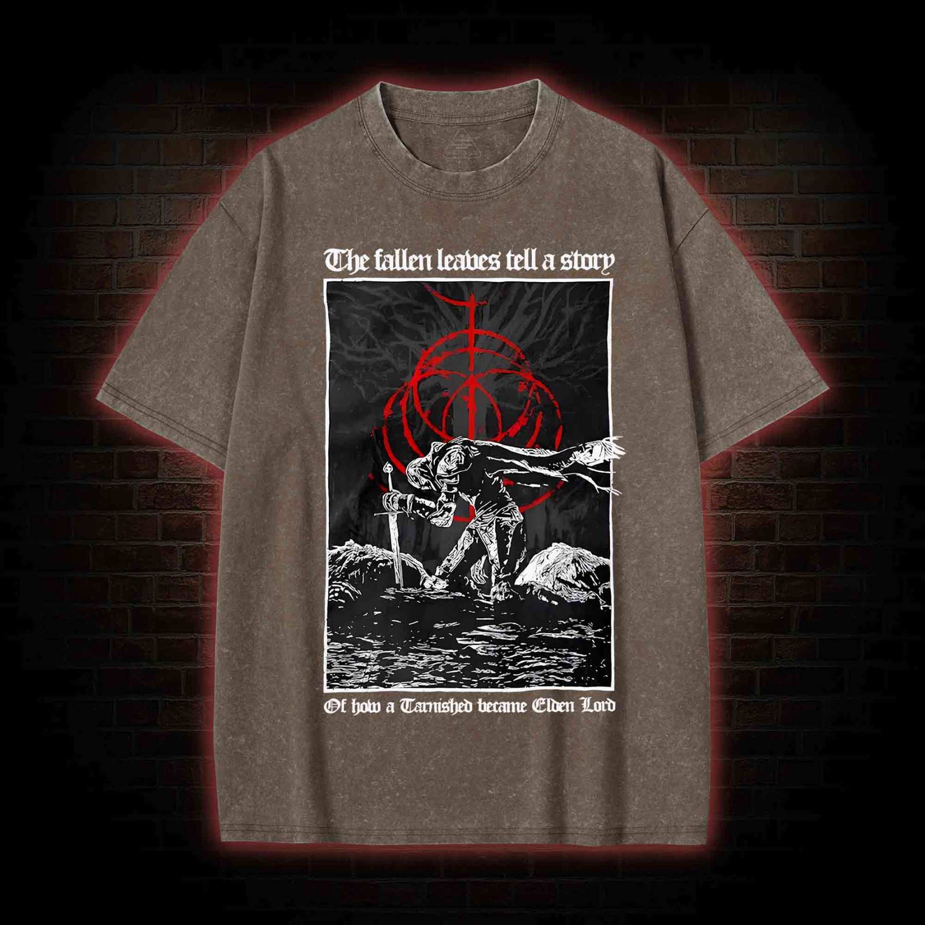 The Fallen Leaves Tell a Story Washed T-shirt