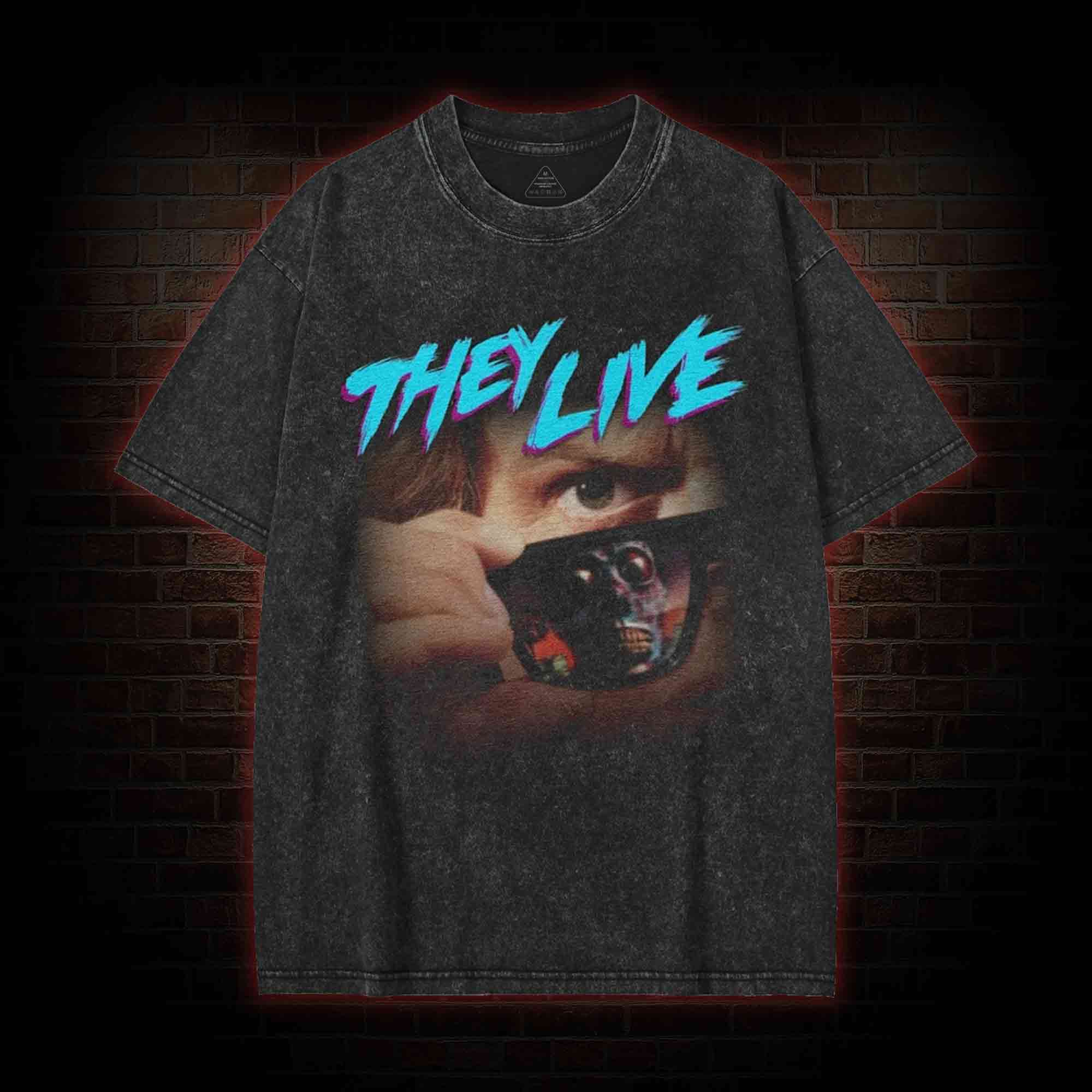 Alien Invasion Washed T-shirt