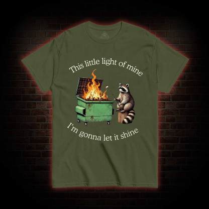 Dumpster Fire Raccoon T-shirt