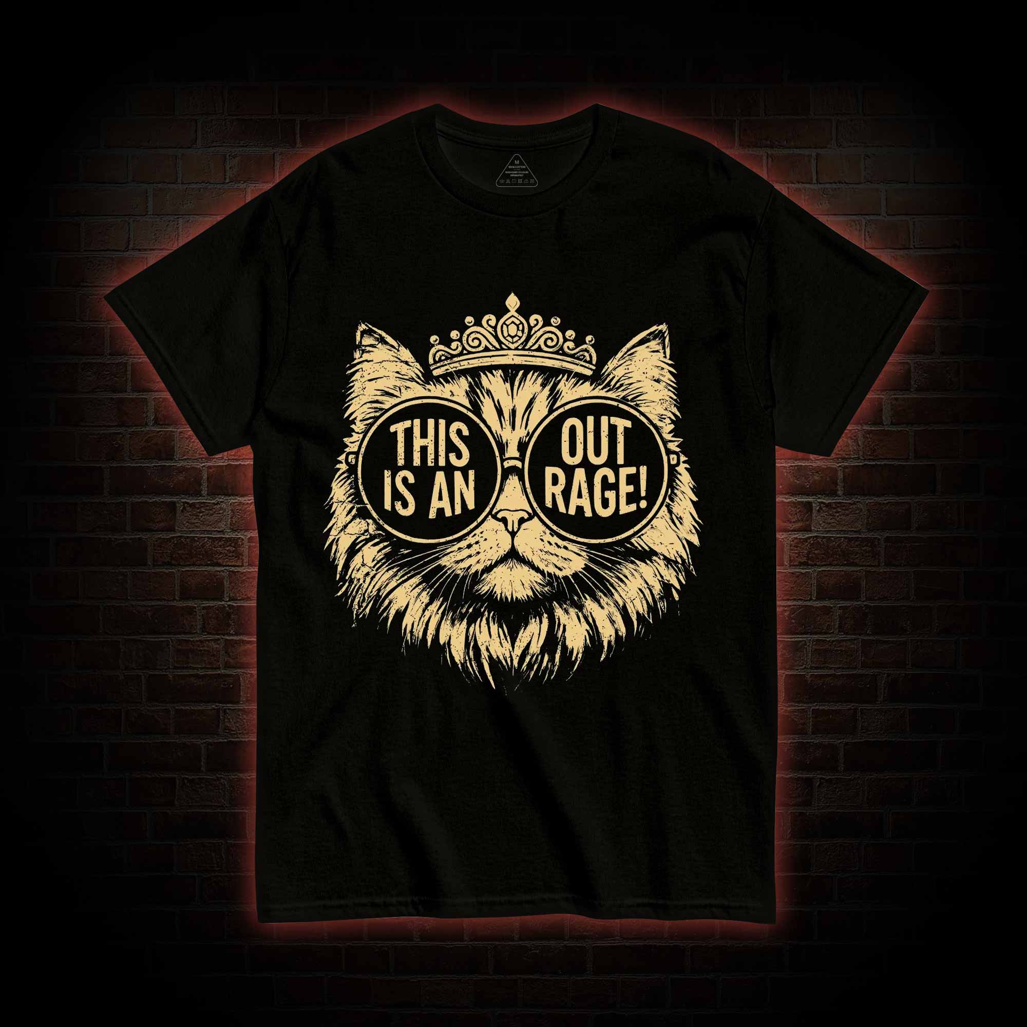 This is an Outrage T-shirt