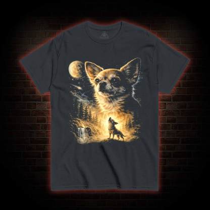 Chihuahua Howling to the Moon T-shirt
