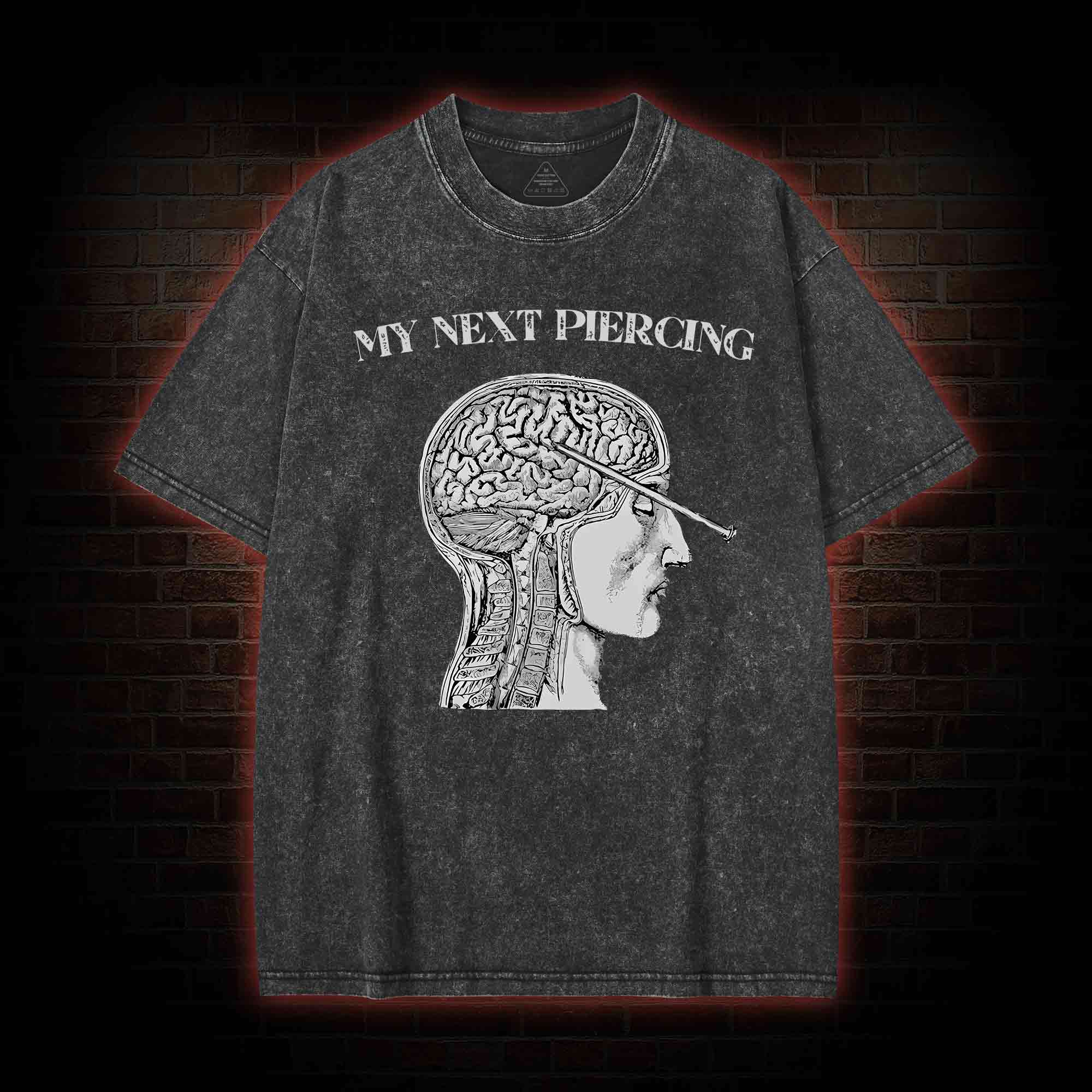 My Next Piercing Washed T-shirt
