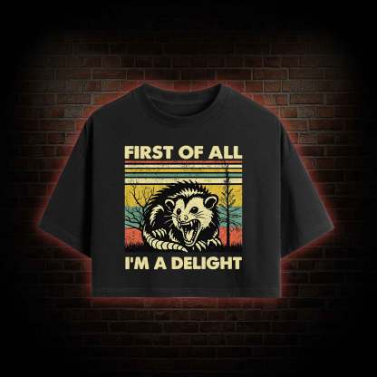 I'm A Delight Crop Top