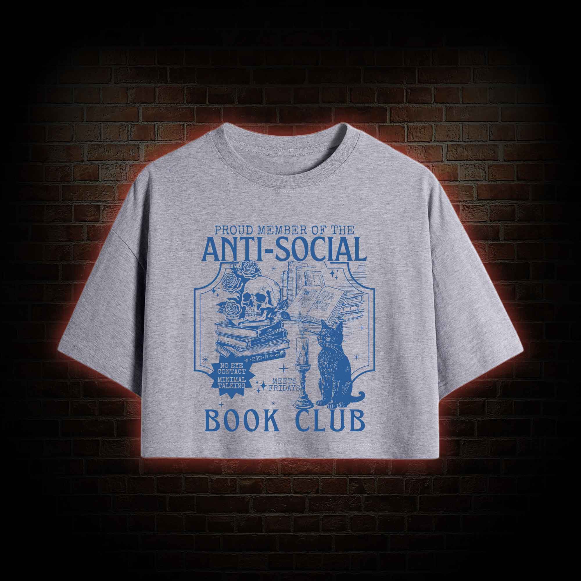 Anti-Social Book Club Crop Top