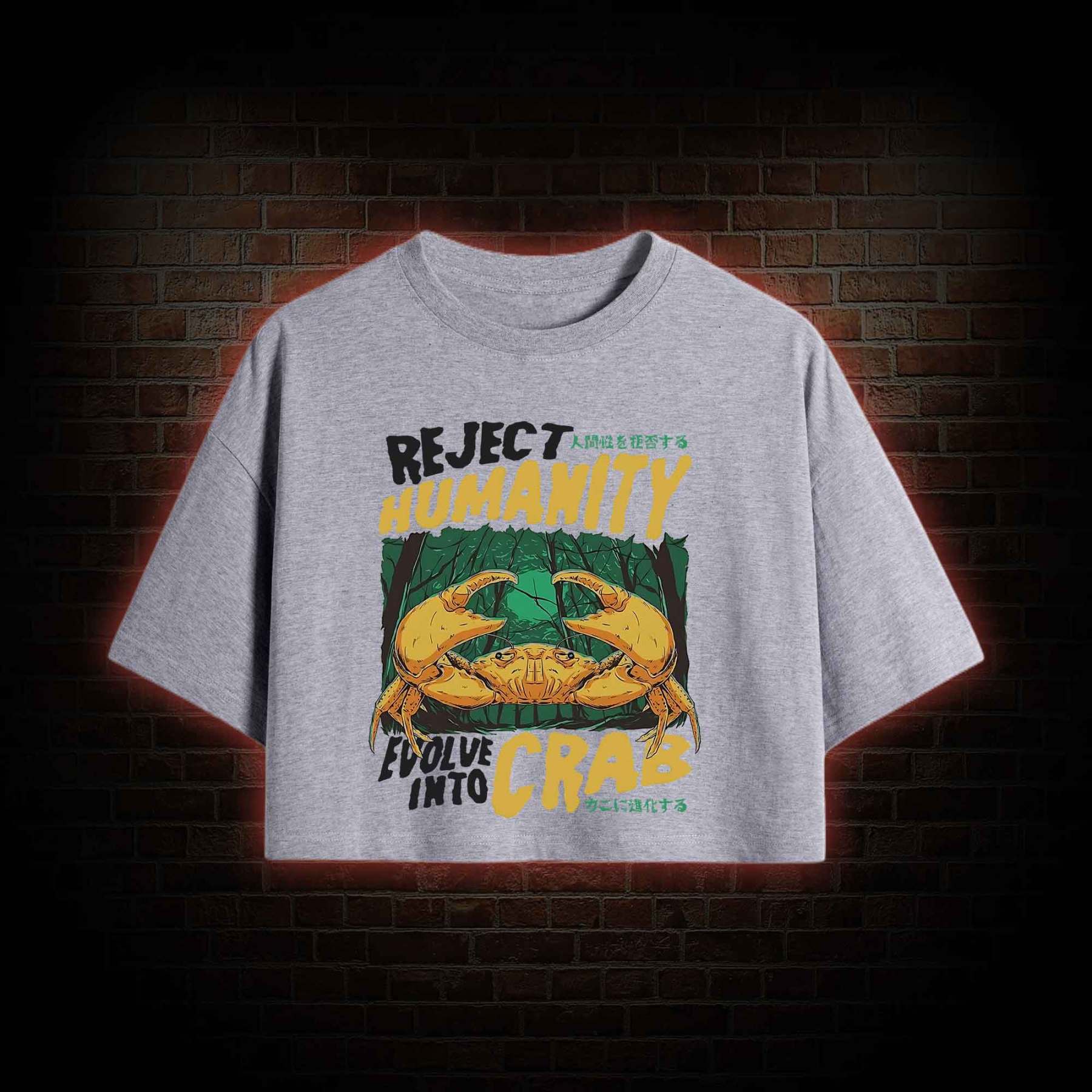 Reject Humanity Crab Crop Top