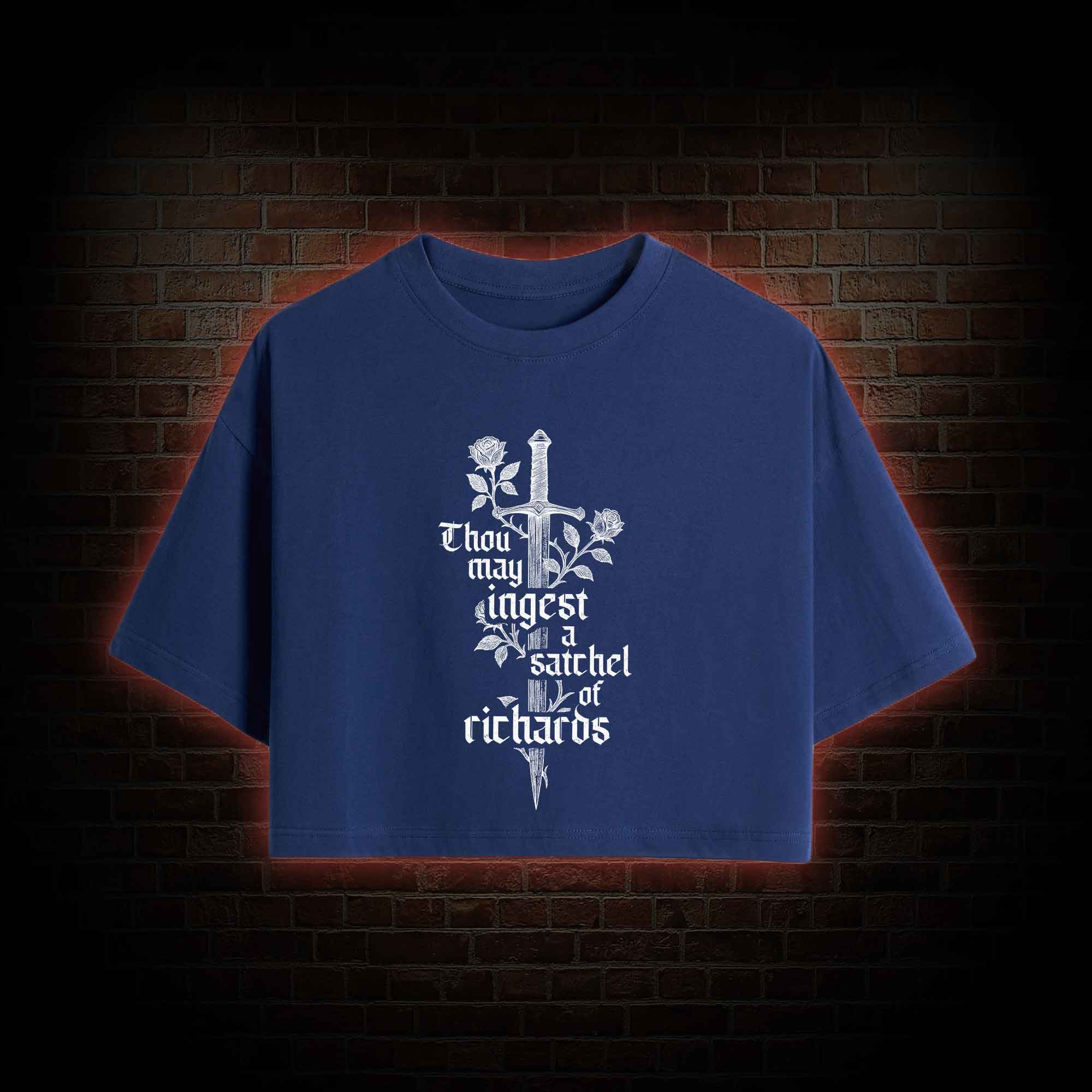 Thou May Ingest a Satchel of Richards Crop Top