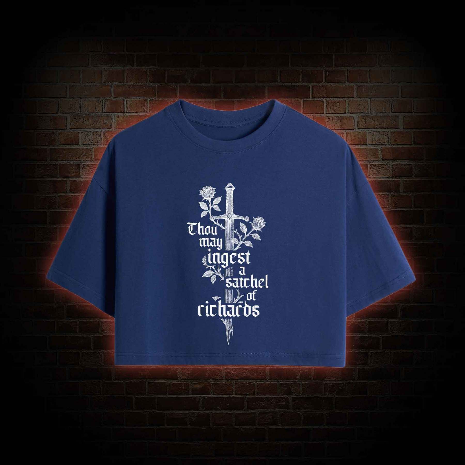 Thou May Ingest a Satchel of Richards Crop Top