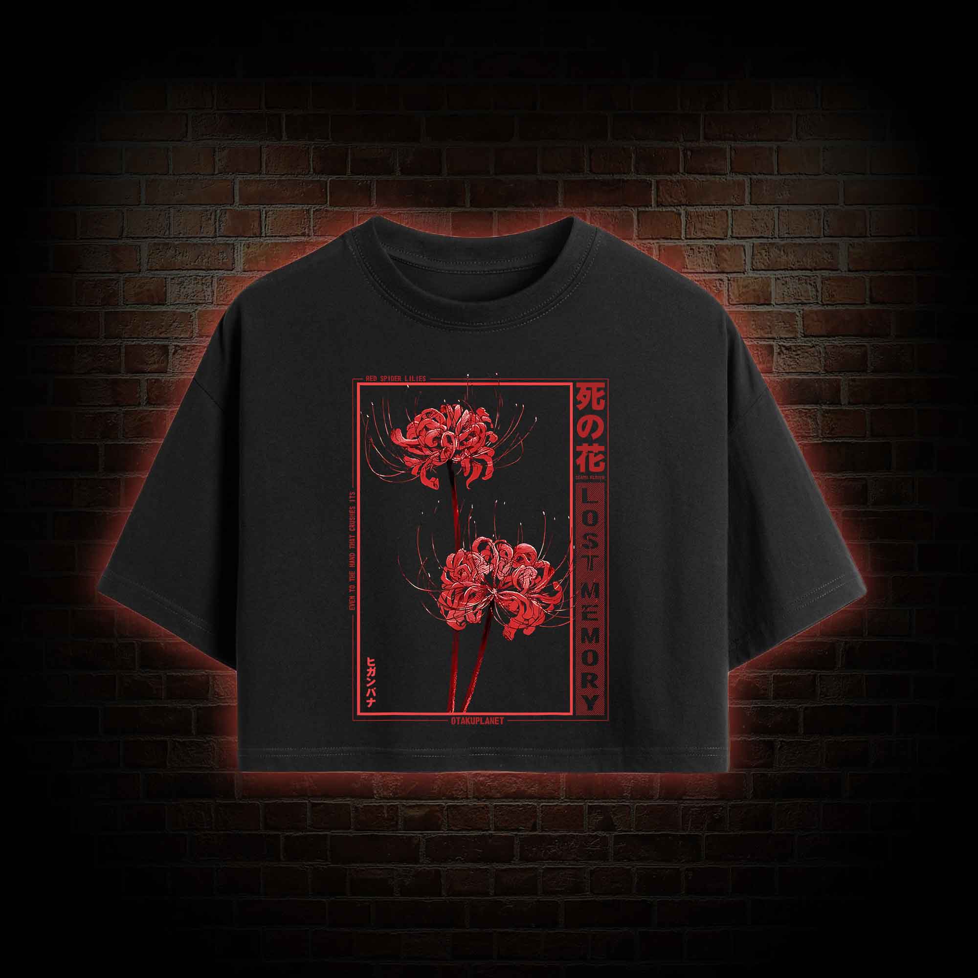 Red Spider Lily Crop Top