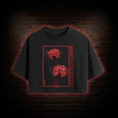 Red Spider Lily Crop Top