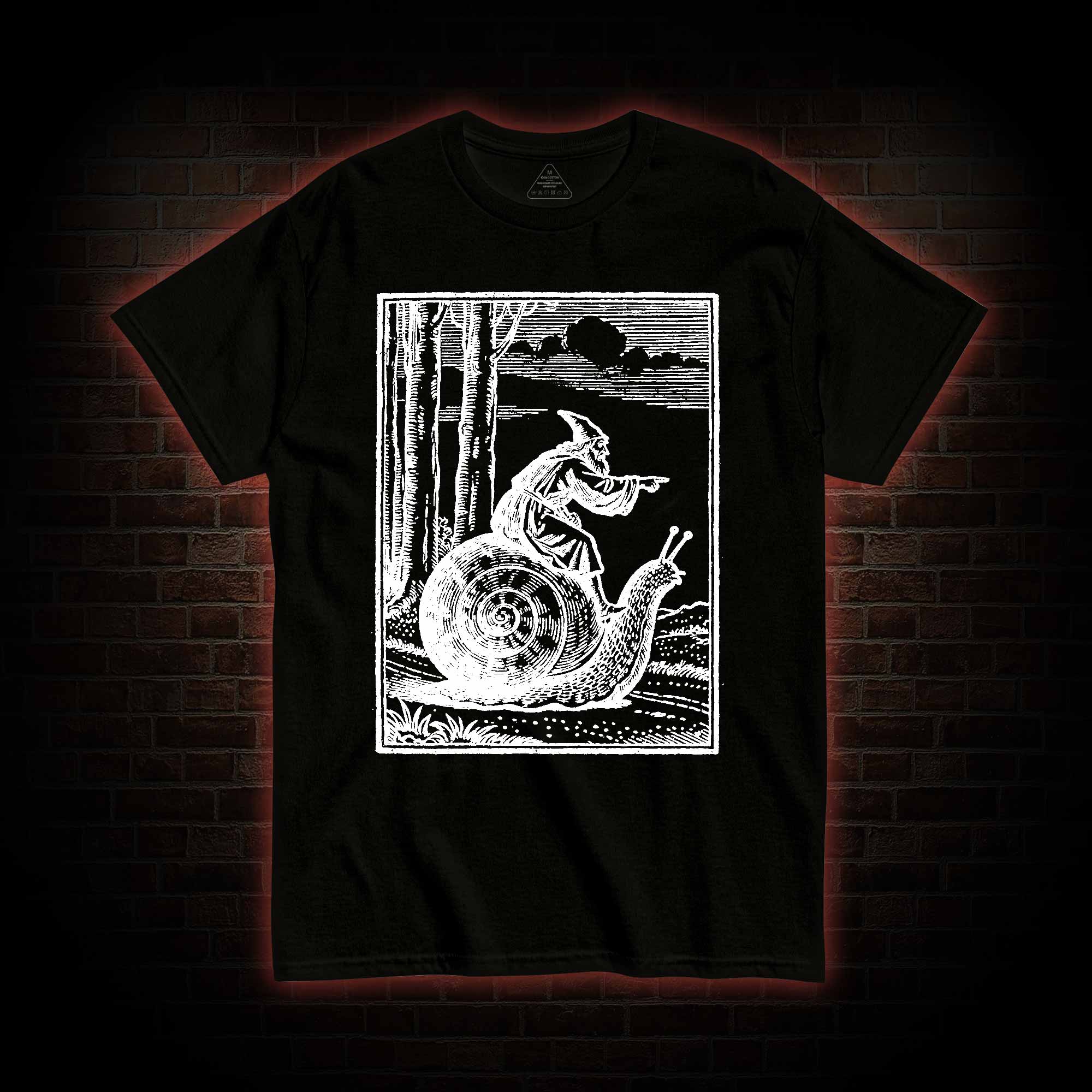 Medieval Snail Rider T-shirt