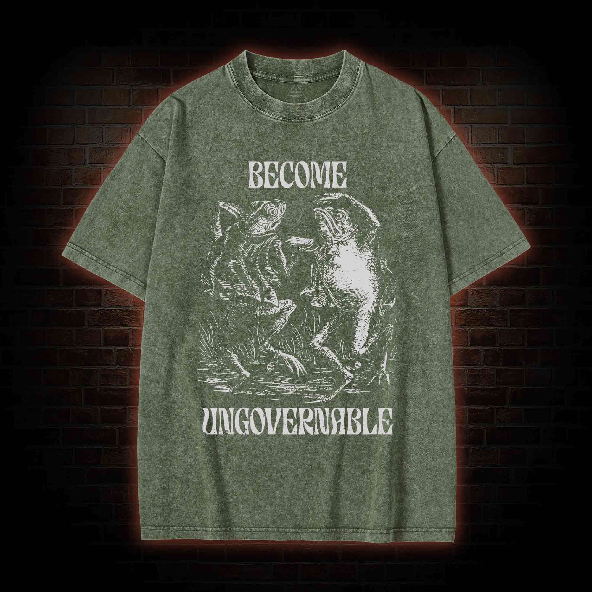 Become Ungovernable Washed T-shirt