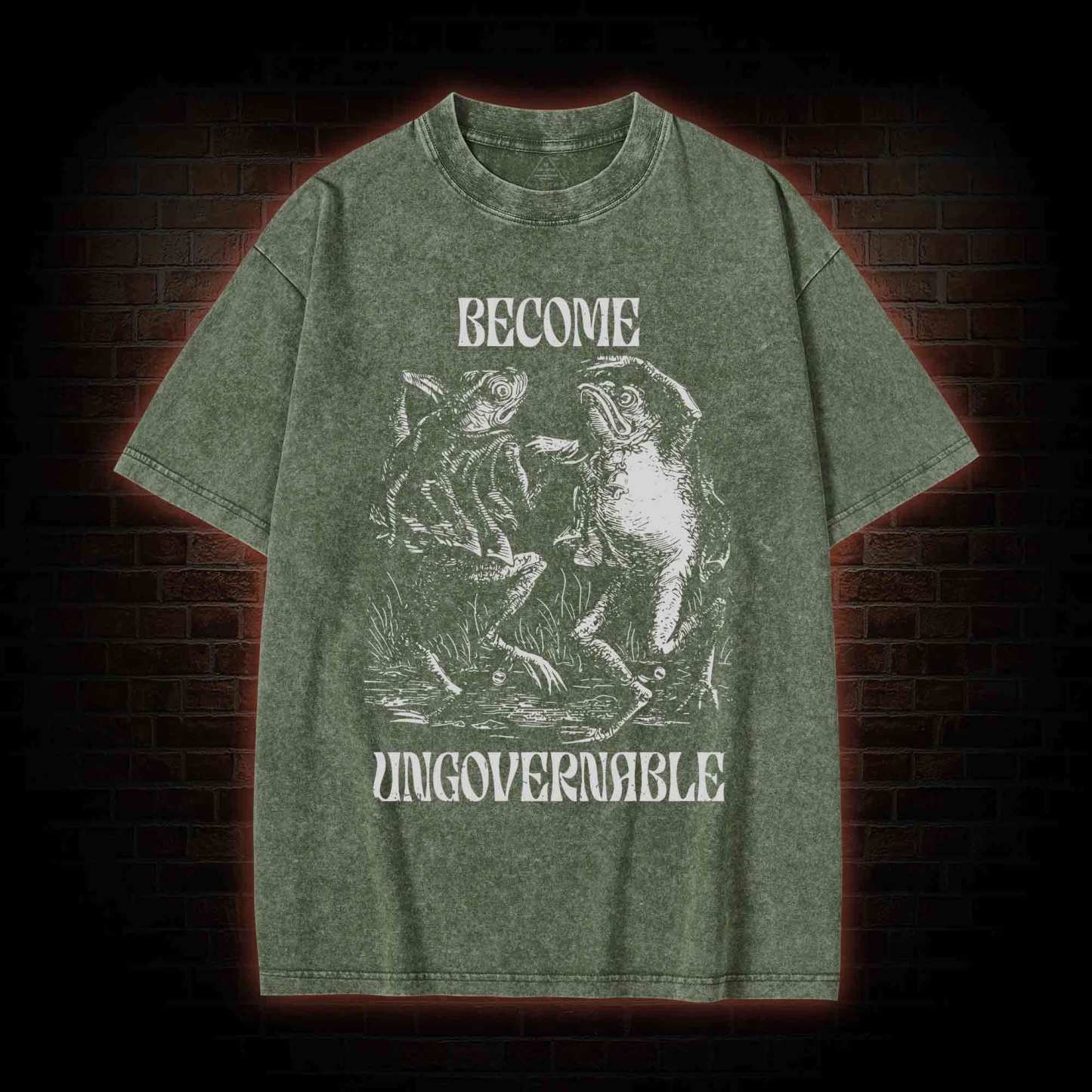 Become Ungovernable Washed T-shirt