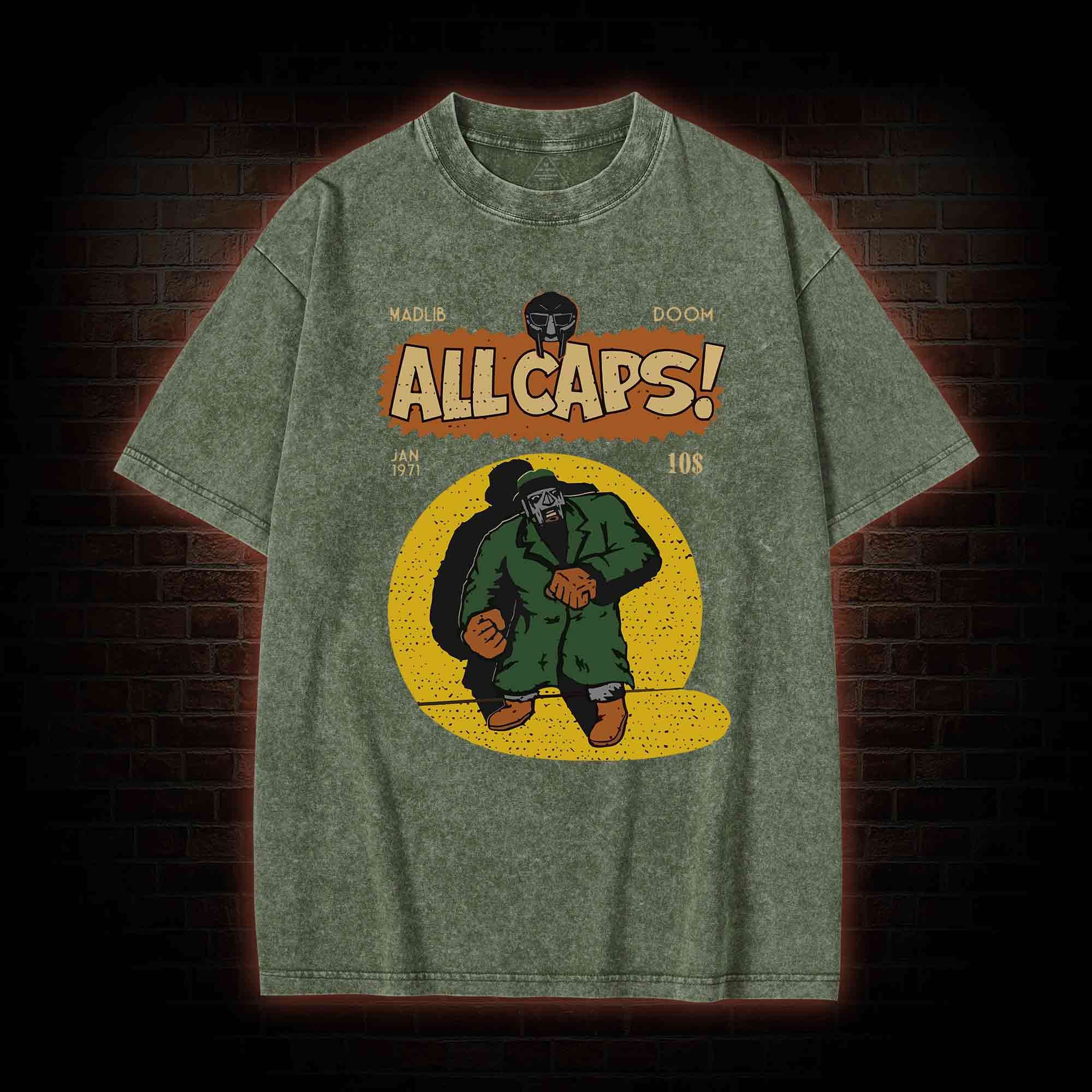All Caps Vintage Washed T-shirt