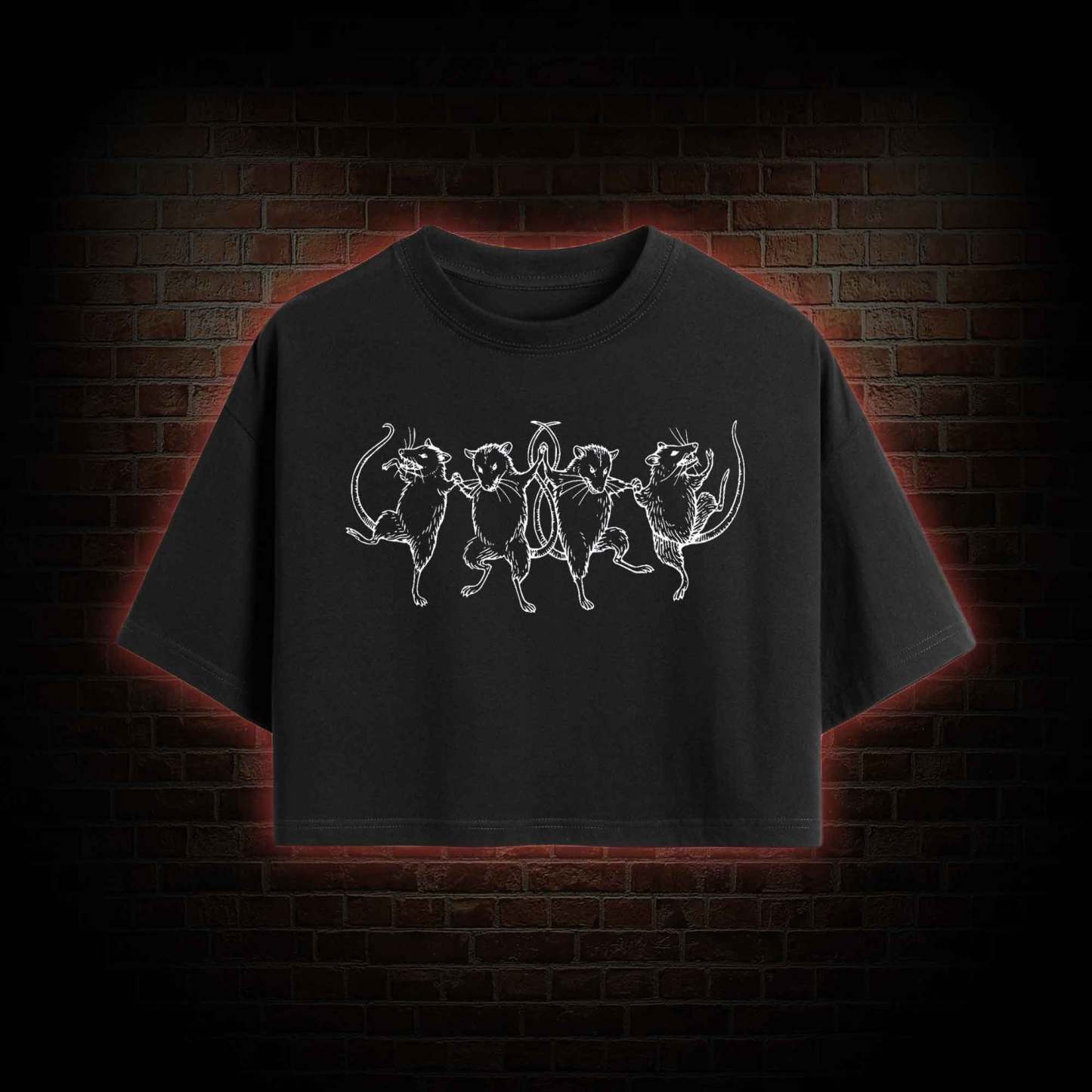 Dancing Rats Crop Top