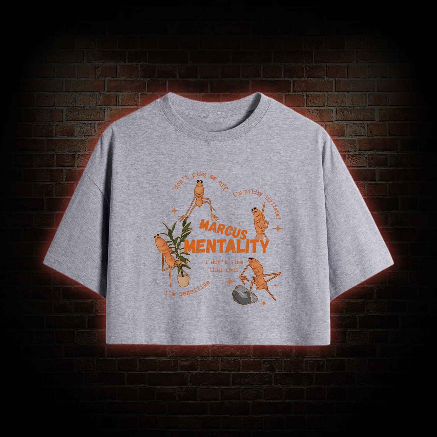 Marcus the Worm Crop Top