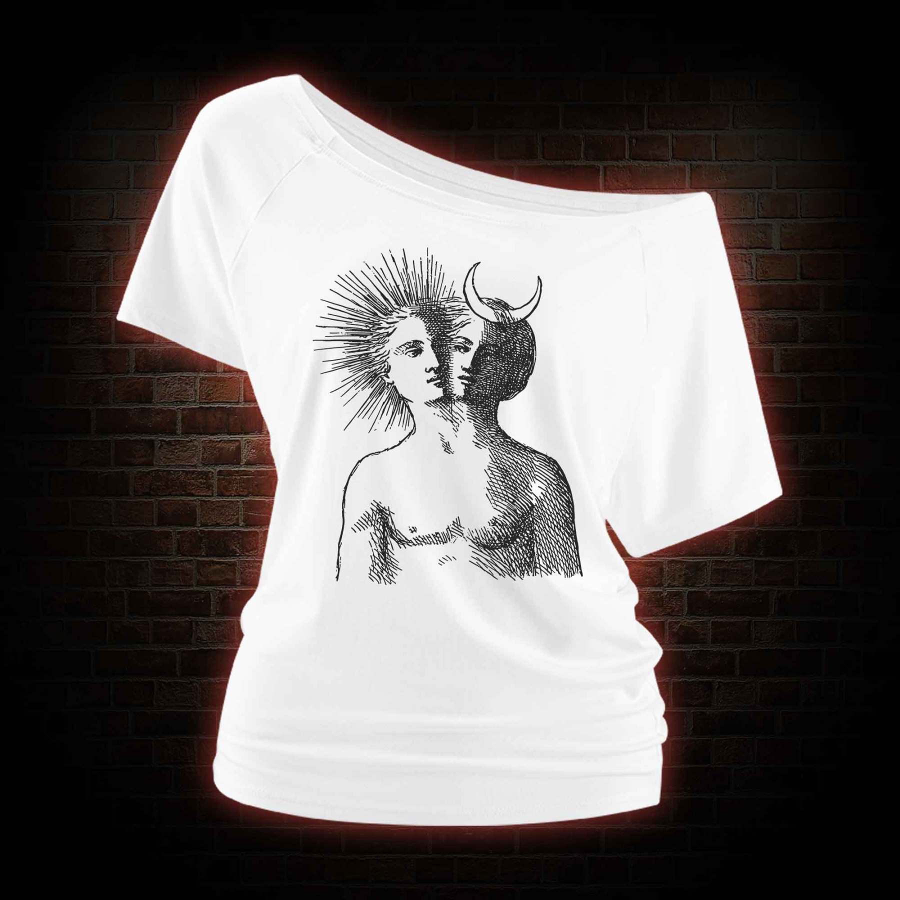 Duality Off Shoulder T-shirts