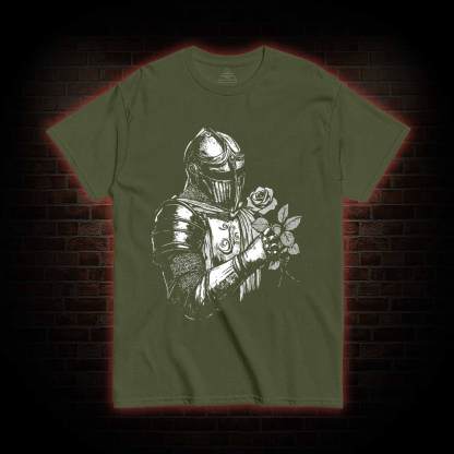 Knight Holding Roses T-shirt