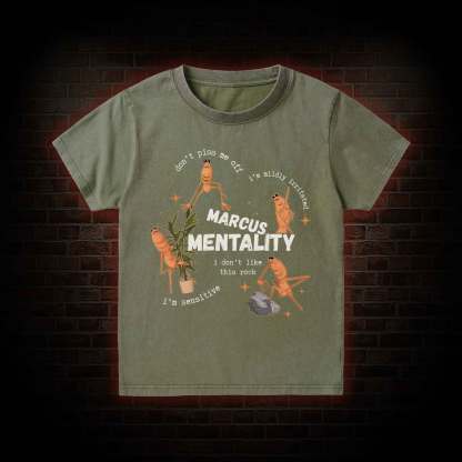 Marcus the Worm Kid Washed T-Shirt