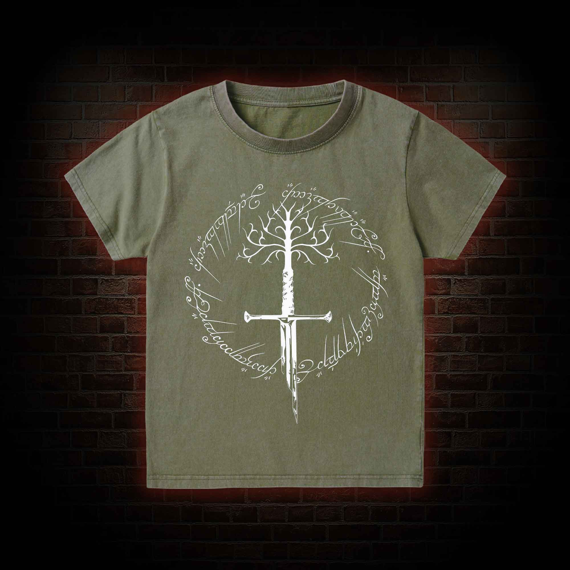 Ring Inspired  Kid Washed T-Shirt